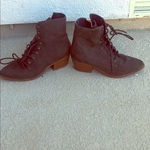 Lulu lace up booties